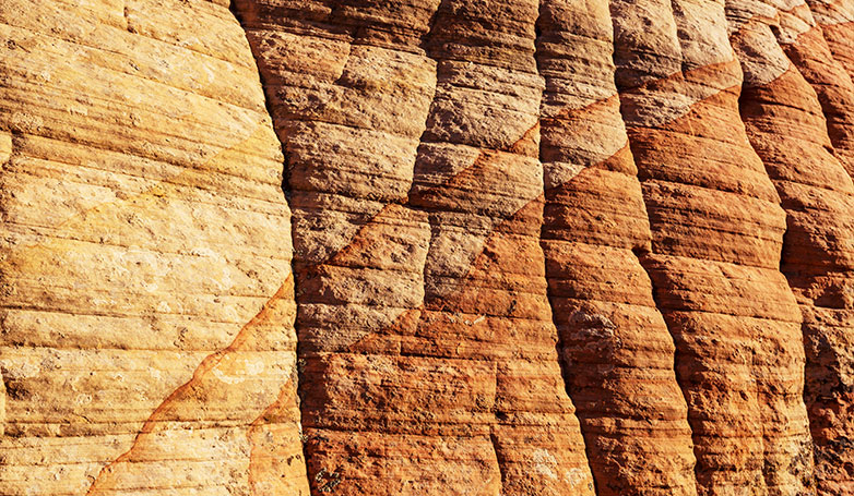 A view of a sandstone formation