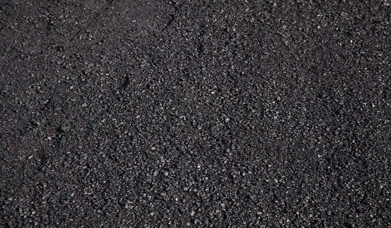 Asphalt repaired with IRR A piece of asphalt repaired with infrared technology