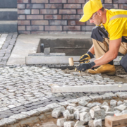 Granite paving