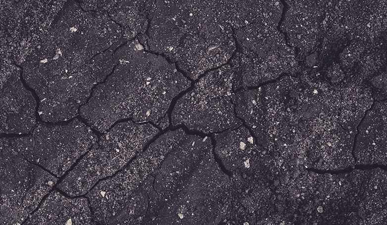 This image shows the durability of an asphalt
