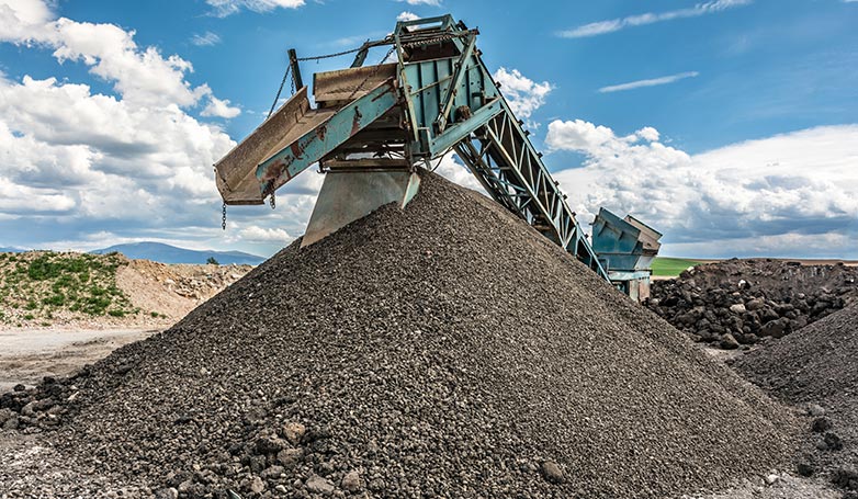The process of milling asphalt