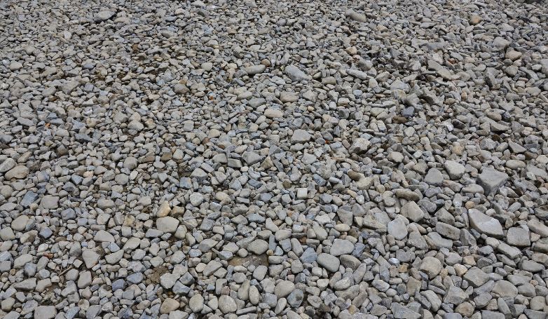 Crushed concrete used to create a driveway green