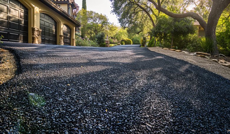 example of a crushed asphalt driveway