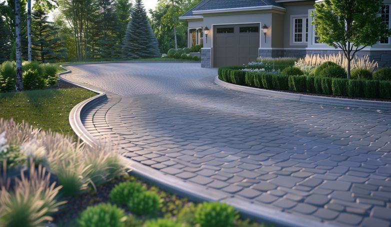 Another semi-circular driveway option to consider